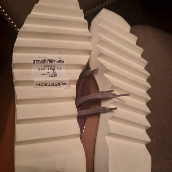 STELLA MCCARTNEY Elyse mirrored faux leather platform sneakers - MISMATCH SIZE - Picture 9 of 11